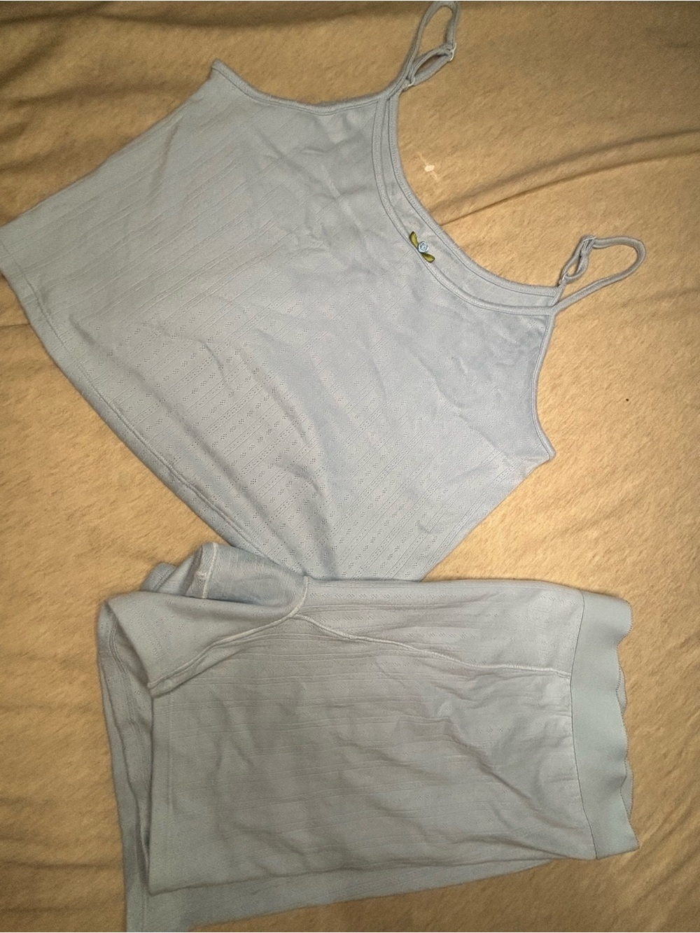 AE Light Blue Women's Ribbed Cami Tank Top sleepwear